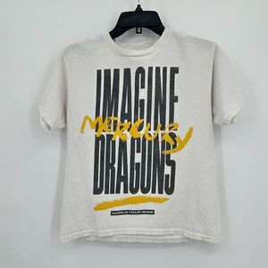 Imagine Dragons World‎ Tour 2022 Tshirt Kids Large White Black Concert Merch Tee